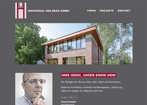 Website Universal Holzbau GmbH